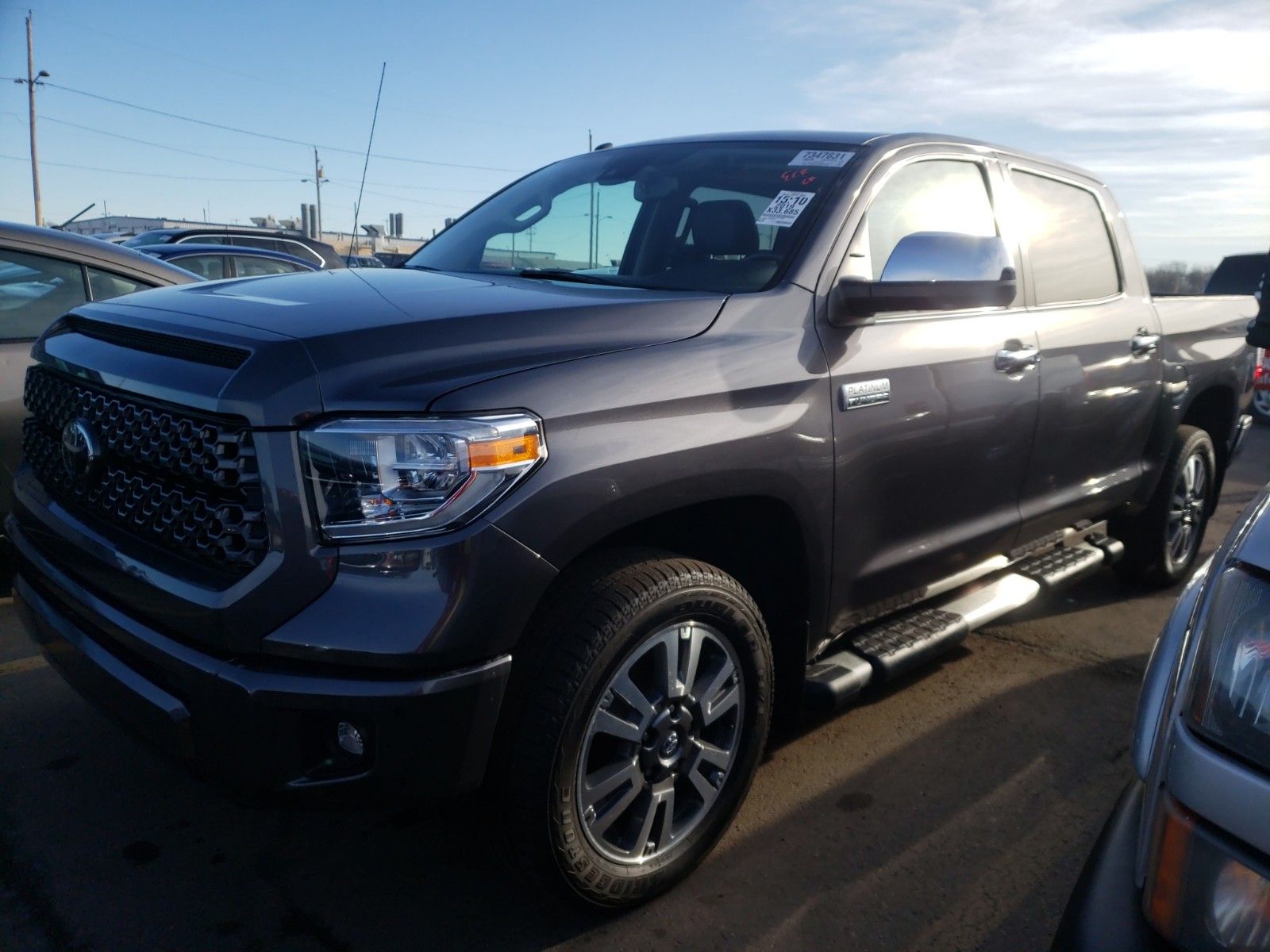 2019 TOYOTA TUNDRA 4X4 CR PLATINUM 5TFAY5F1XKX796020 Купить на Аукционе в  США с Доставкой в Украину