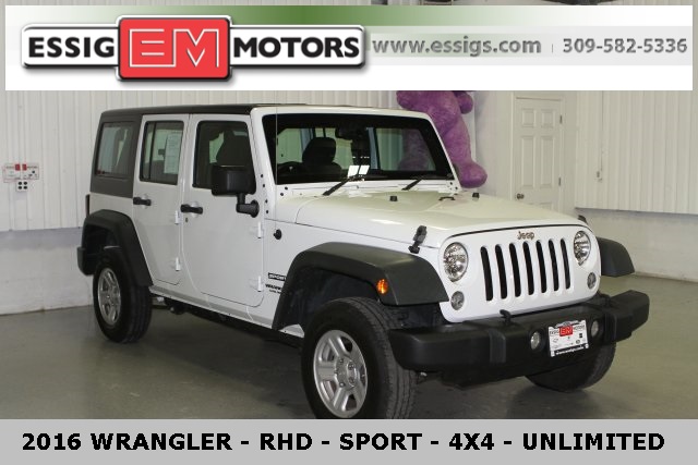 2016 JEEP WRANGLER UNLIMITED SPORT RHD ✔️1C4BJWKG4GL151273 For Sale, Used,  Salvage Cars Auction