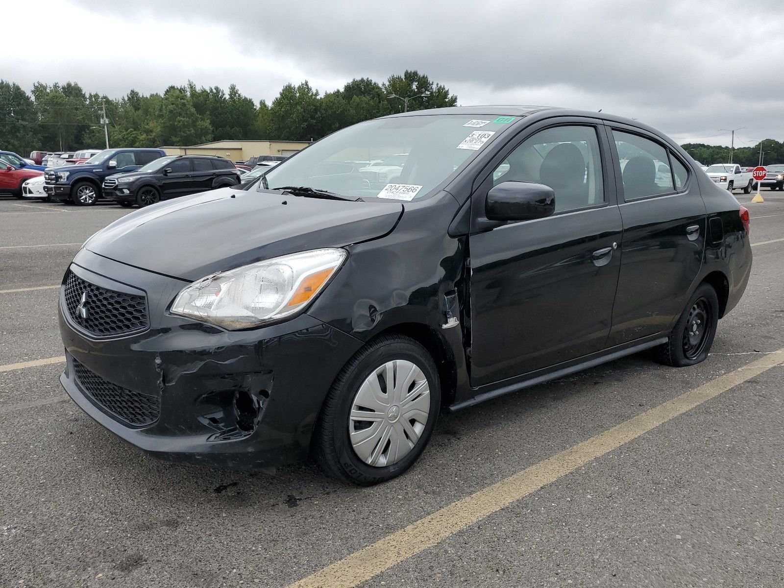 2020 Mitsubishi Mirage g4 1.2. Lot 99912786644 Vin ML32F3FJ7LHF01102
