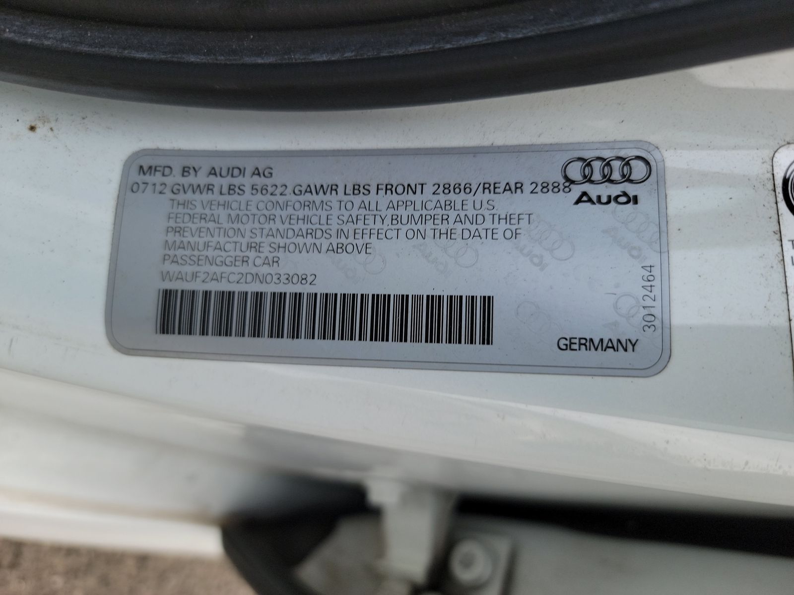 2013 Audi S6 Prestige AWD