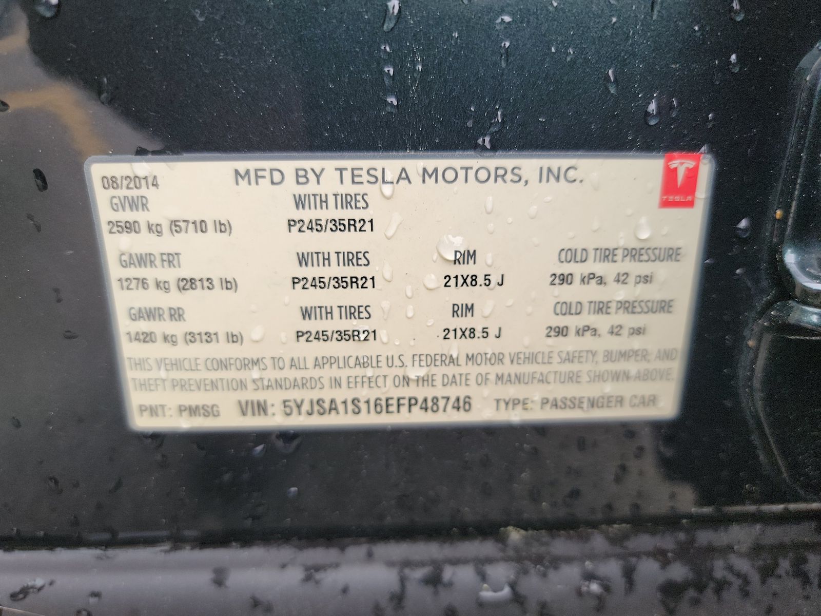 2014 Tesla Model S 60 RWD