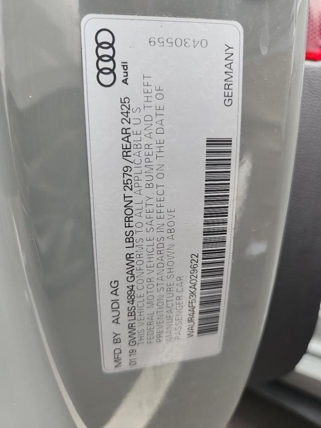 2019 Audi S5 Prestige AWD