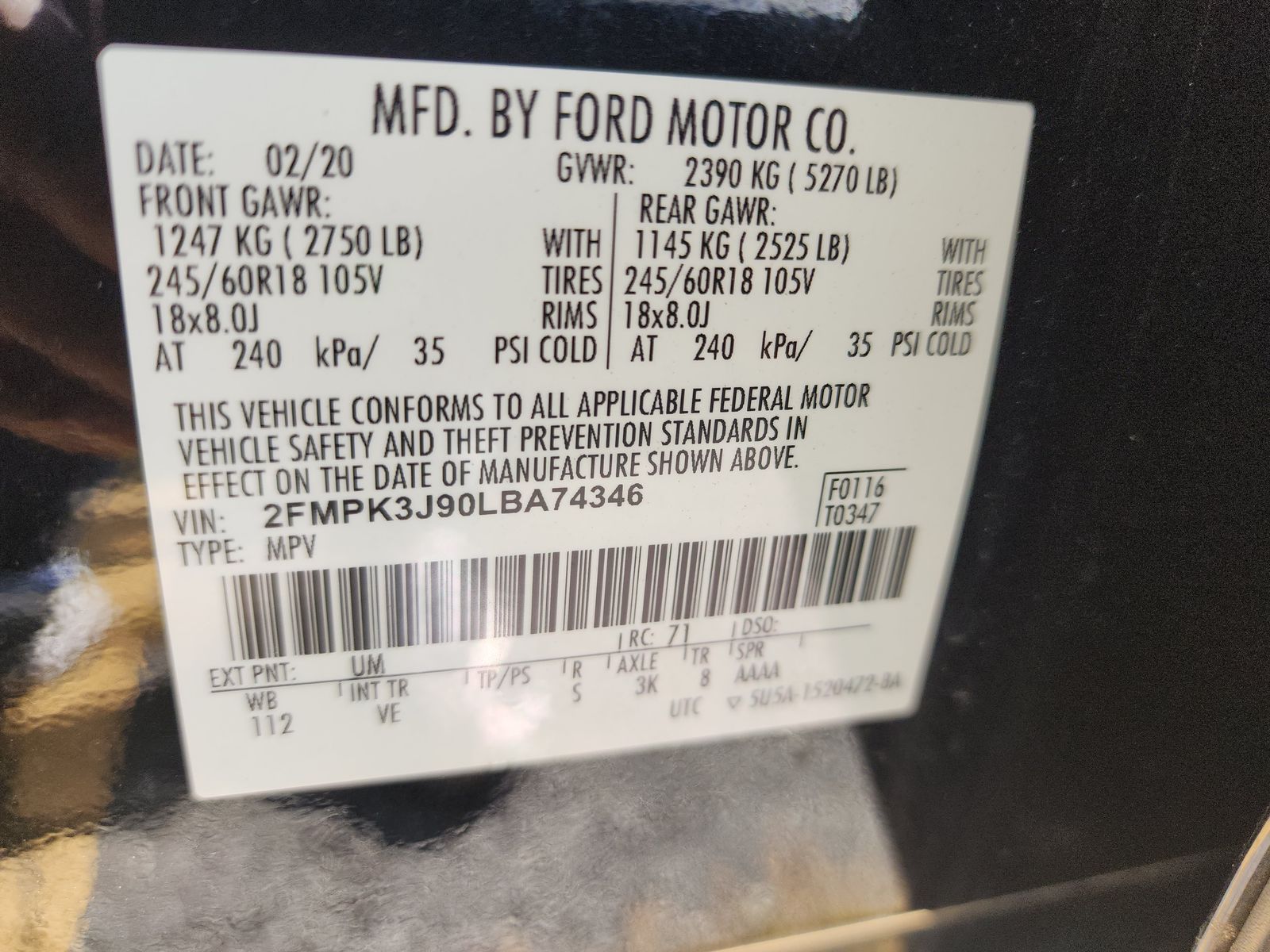 2020 Ford Edge SEL FWD