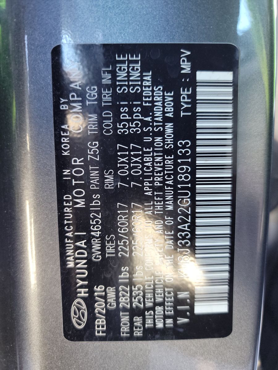 2016 Hyundai Tucson Eco FWD