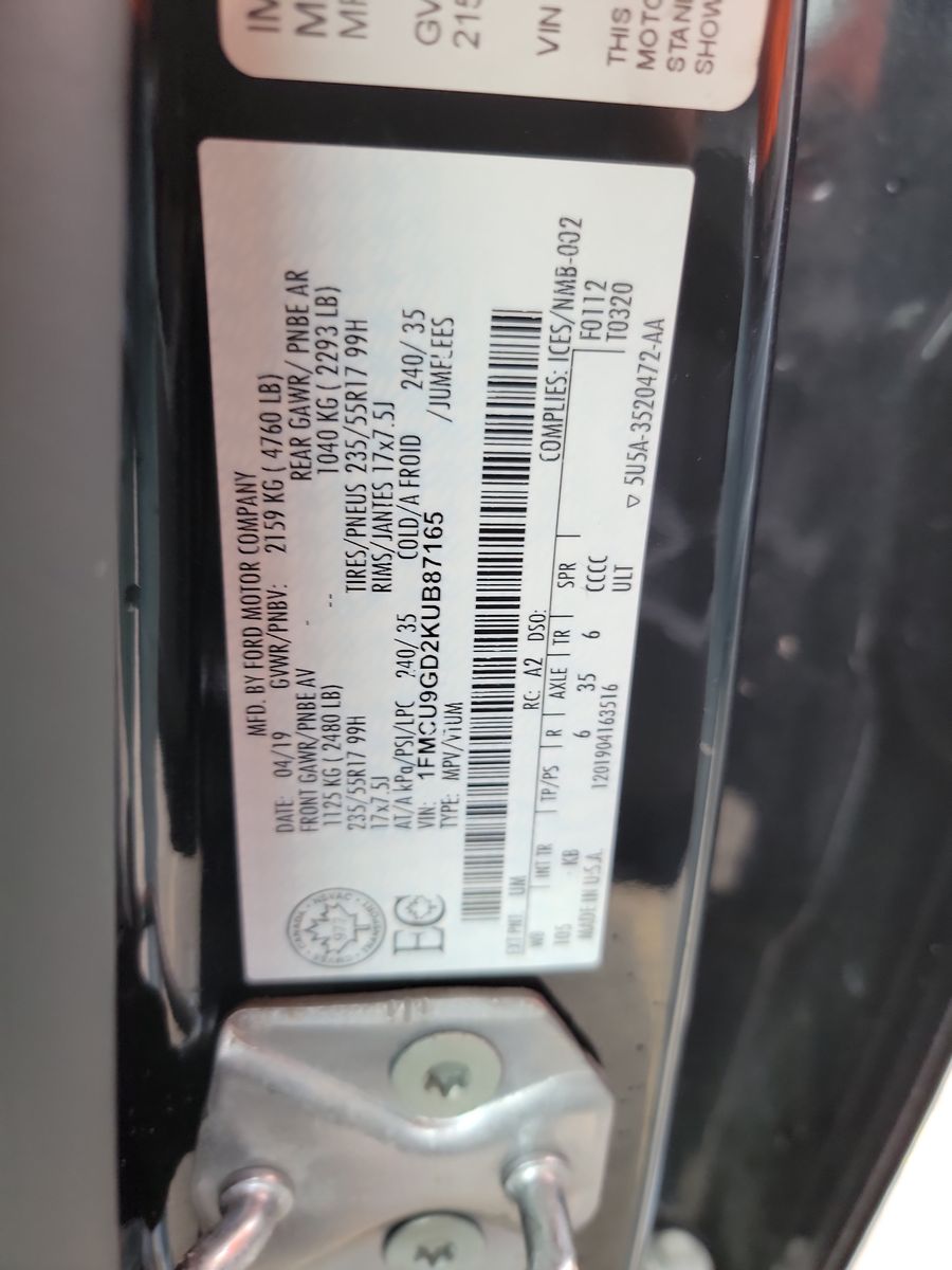 2019 Ford Escape SE AWD