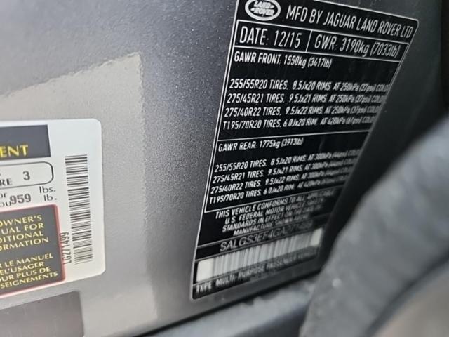 2016 Land Rover Range Rover SC AWD