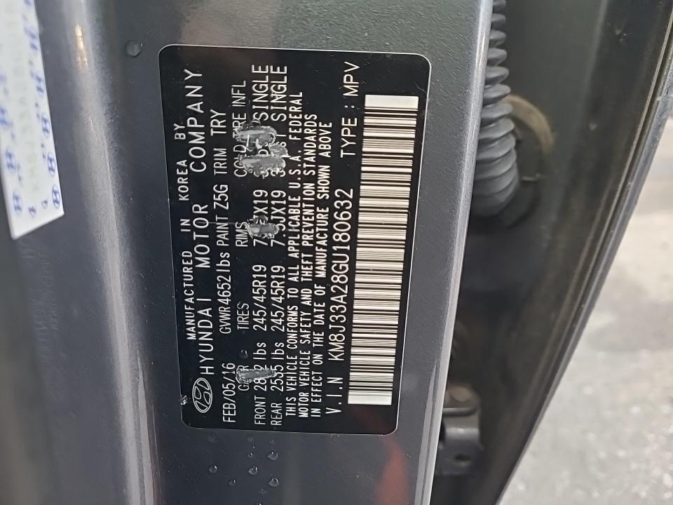 2016 Hyundai Tucson LIMITED FWD