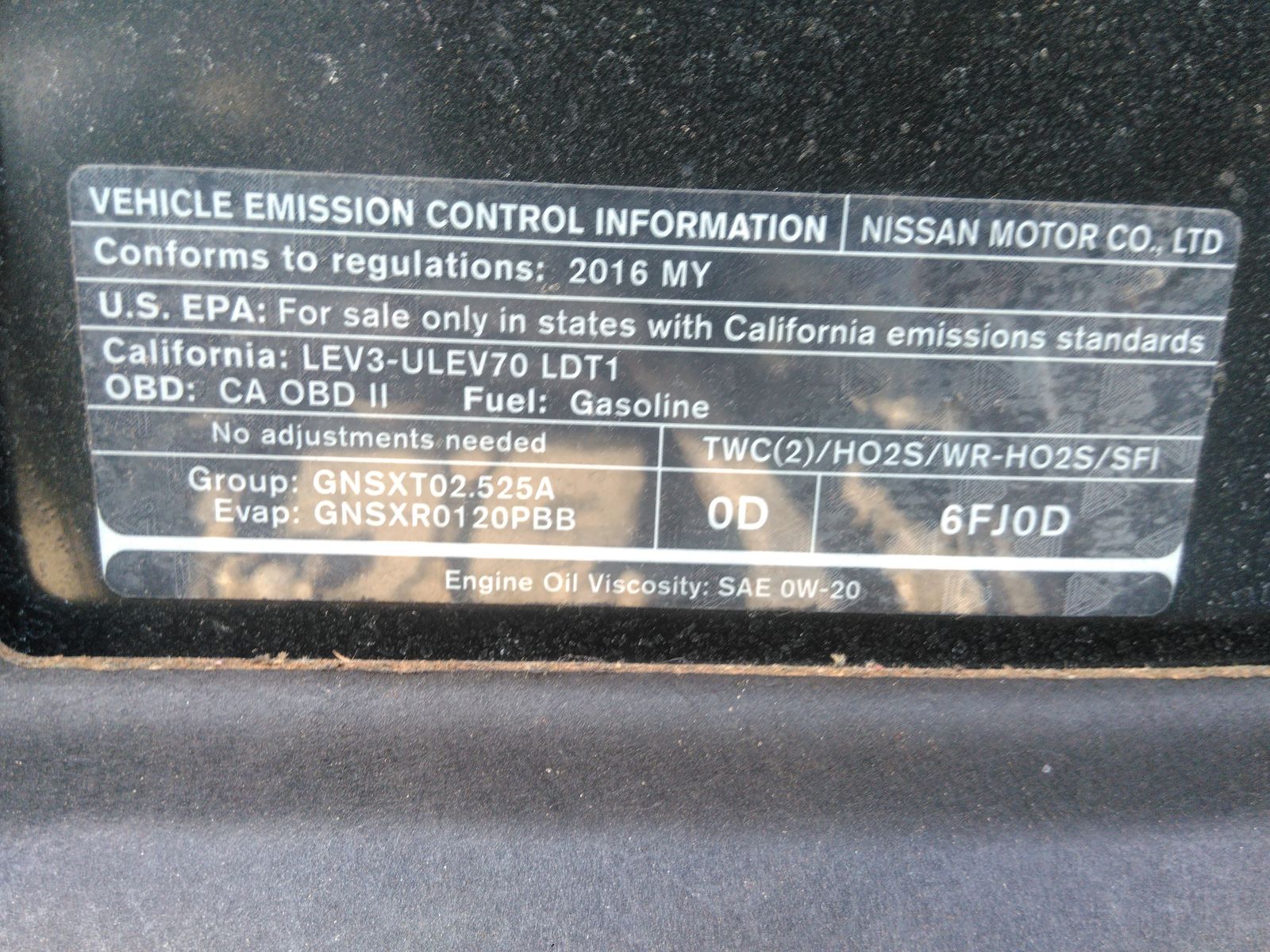 2016 Nissan Rogue S FWD