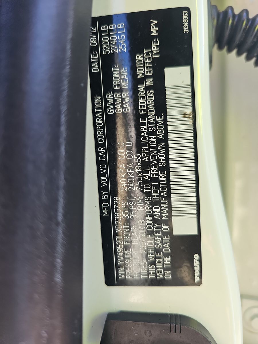 2013 Volvo XC60 3.2L Platinum FWD