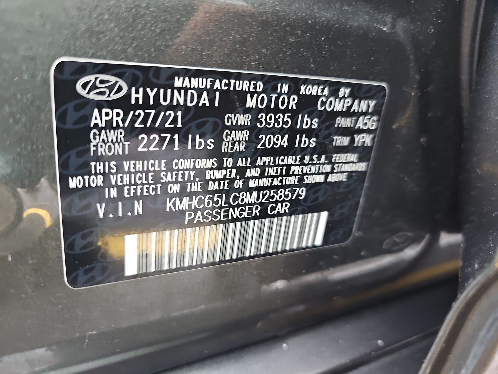 2021 Hyundai Ioniq Hybrid Blue FWD