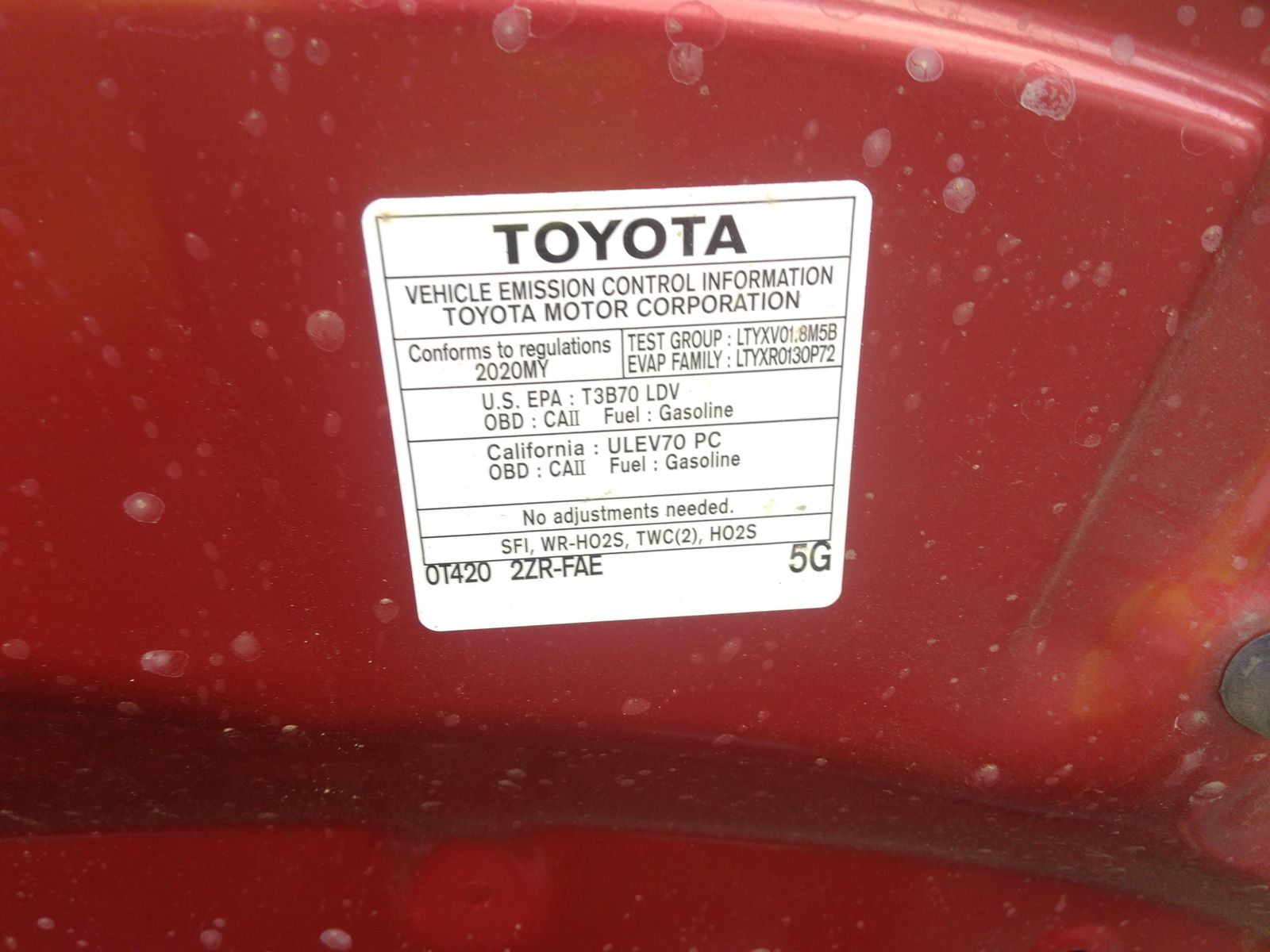 2020 Toyota Corolla LE FWD