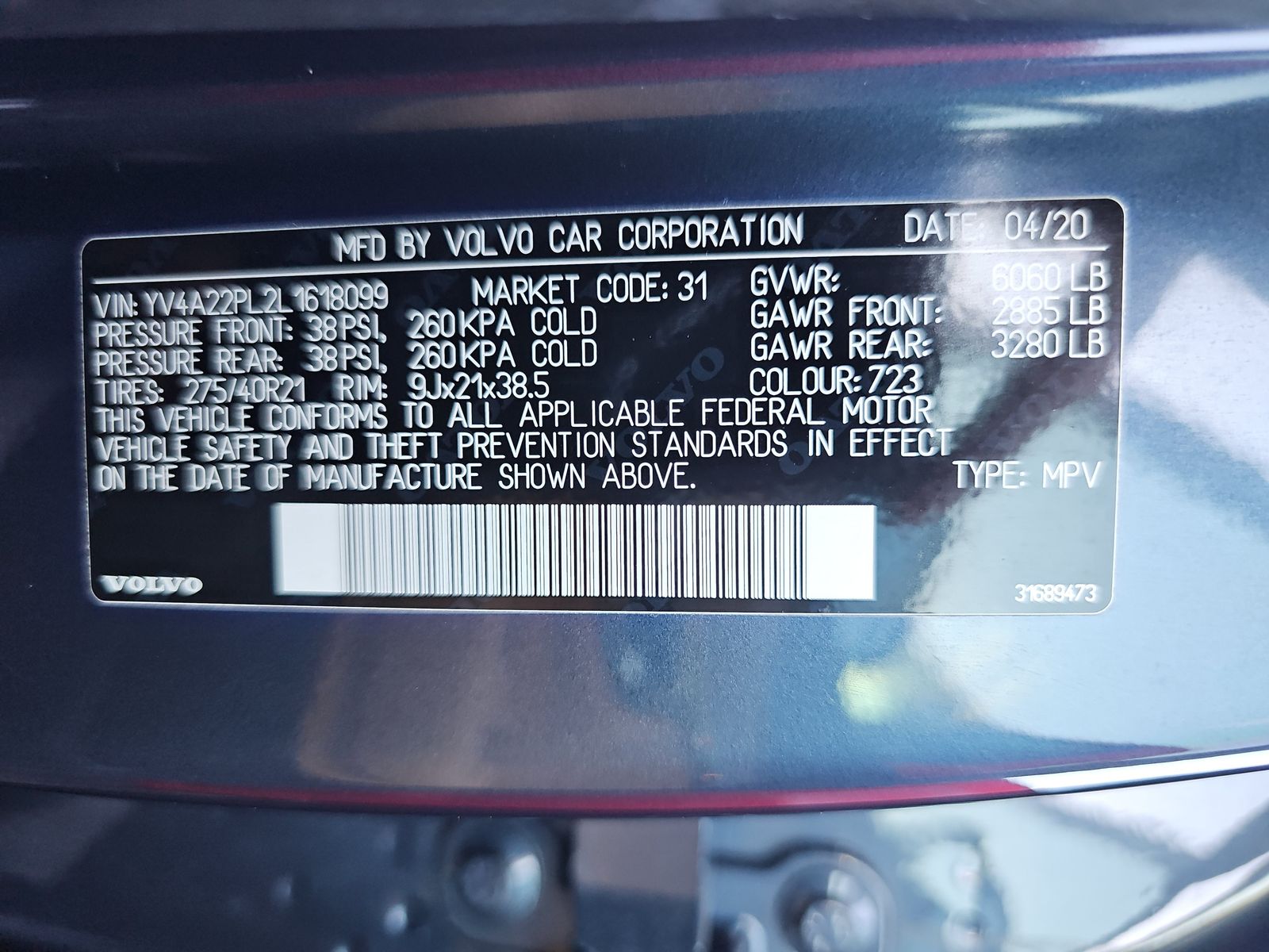 2020 Volvo XC90 INSCRIPTN AWD