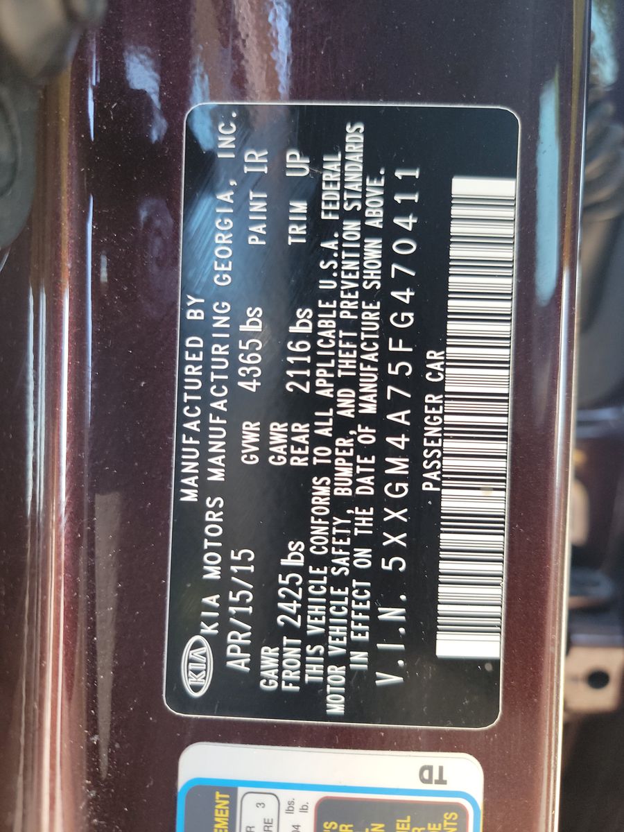 2015 Kia Optima LX FWD