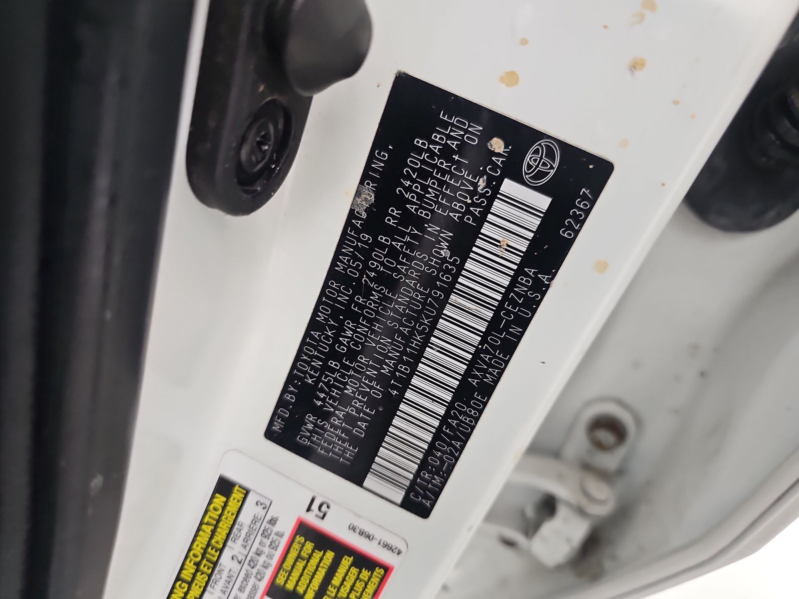 2019 Toyota Camry LE FWD