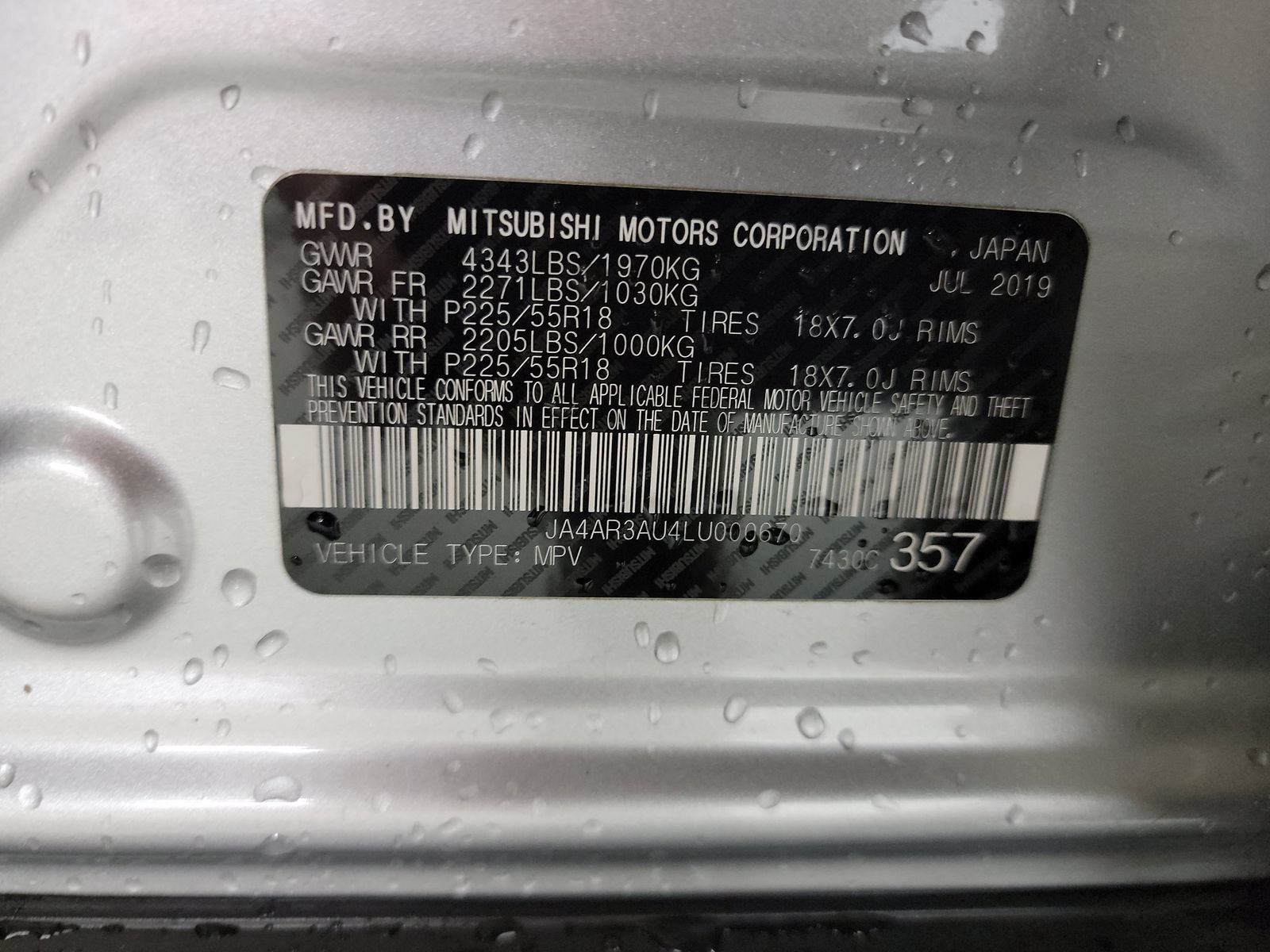 2020 Mitsubishi Outlander Sport SE 2.0 AWD