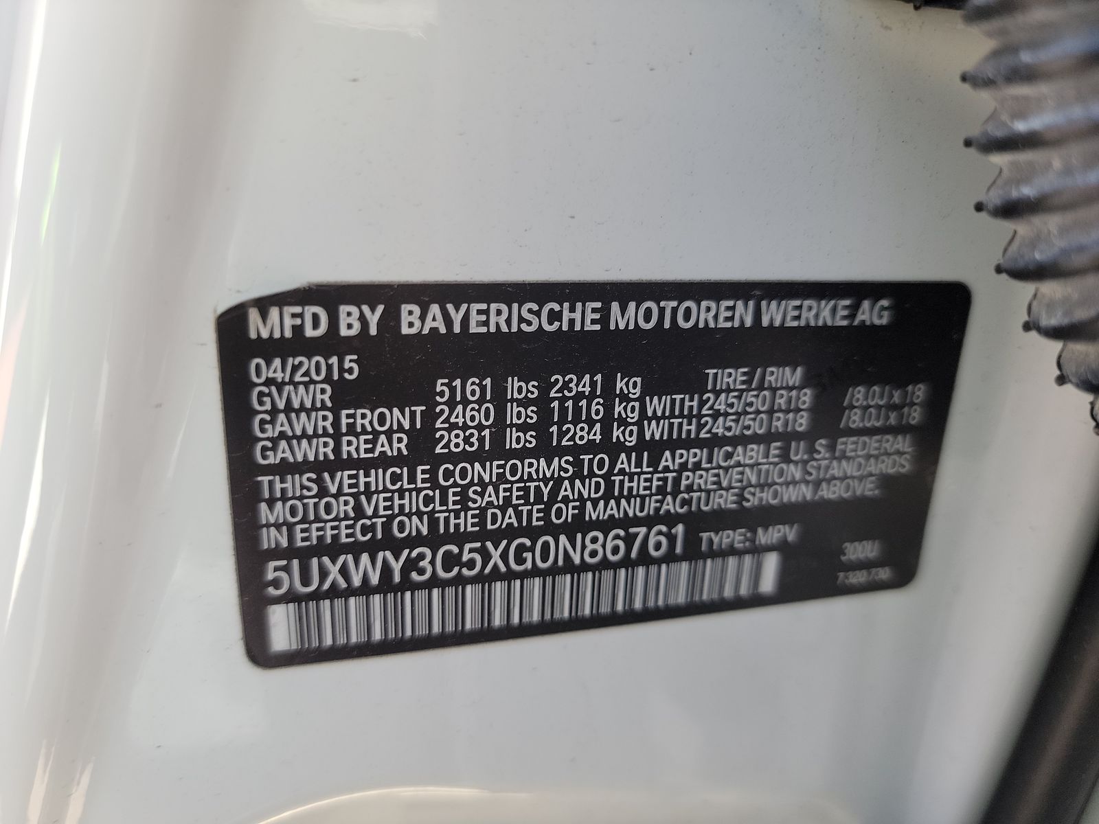 2016 BMW X3 xDrive28d AWD