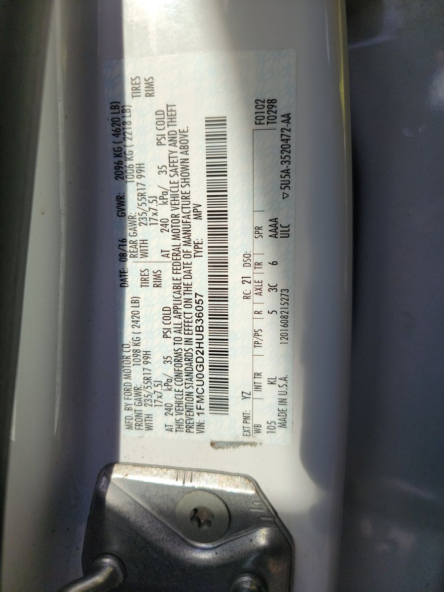 2017 Ford Escape SE FWD