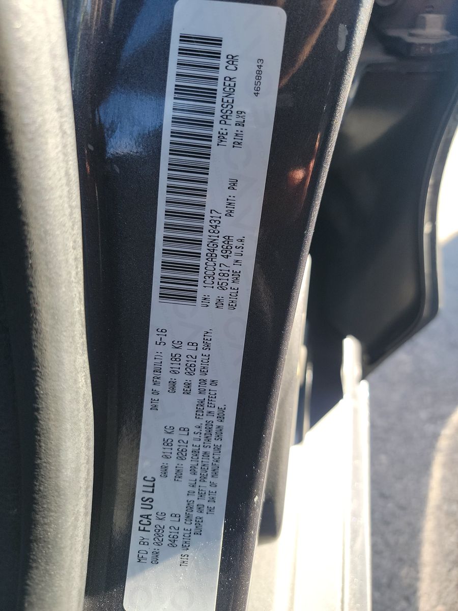 2016 Chrysler 200 LTD PLAT FWD