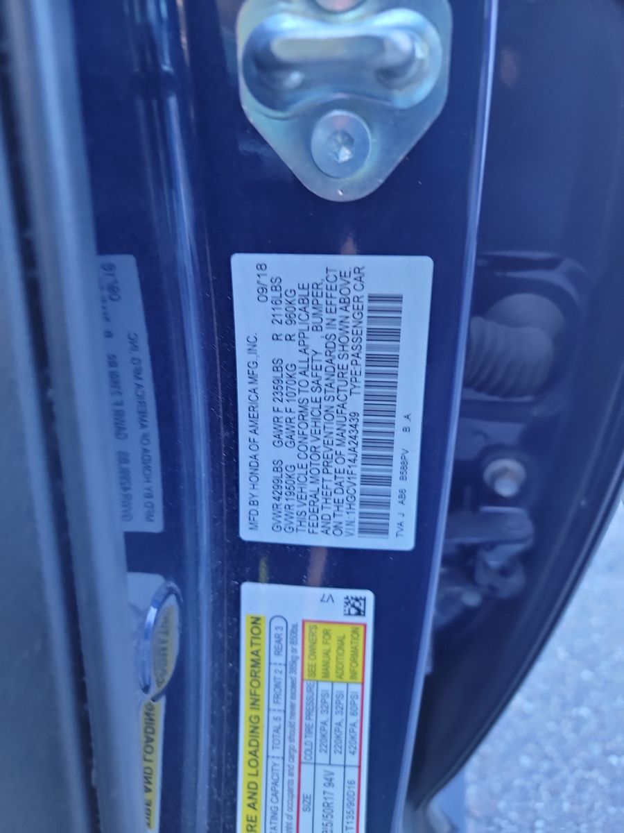 2018 Honda Accord LX FWD