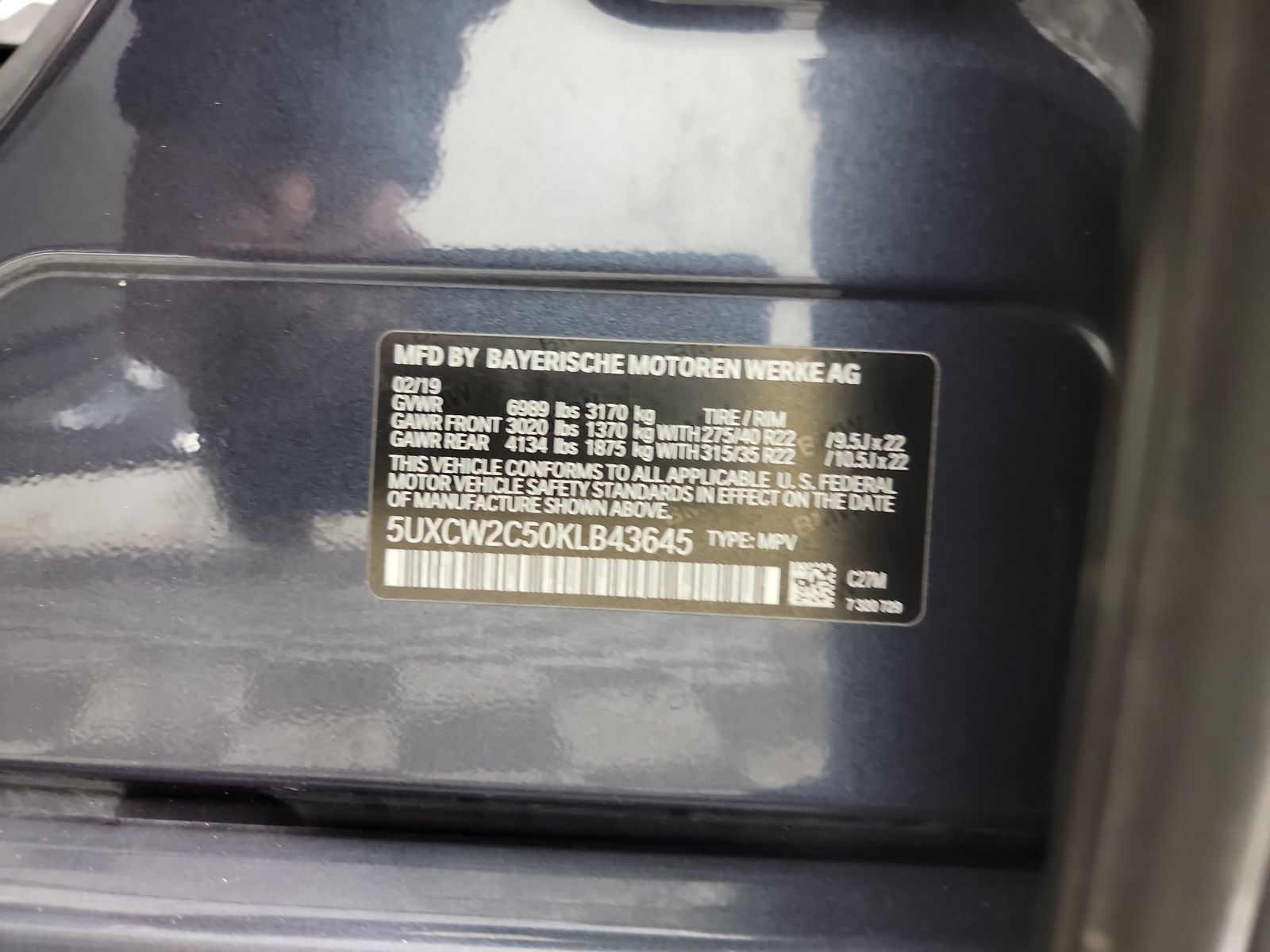 2019 BMW X7 40IX XLINE AWD