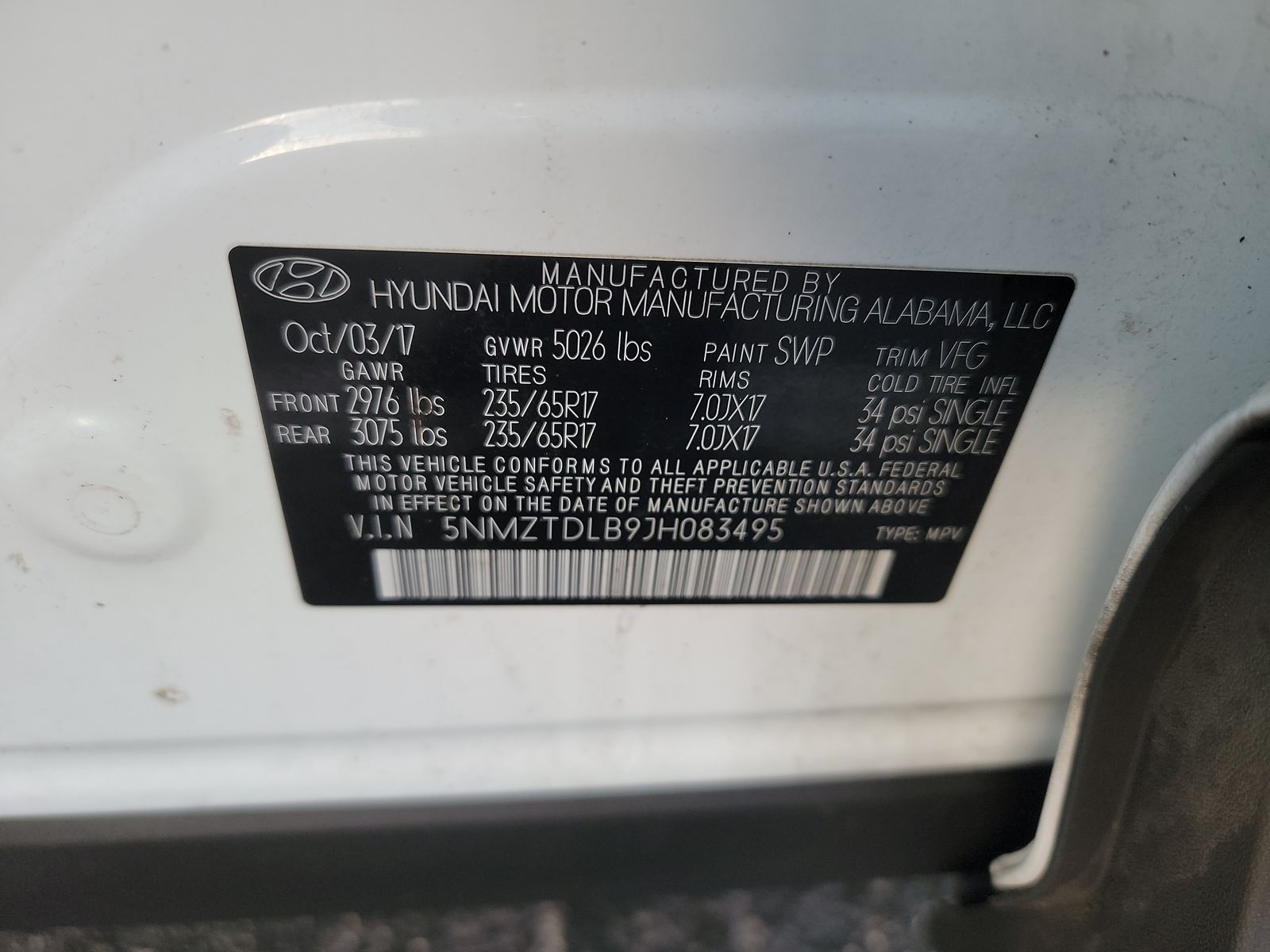 2018 Hyundai Santa Fe Sport 2.4L AWD