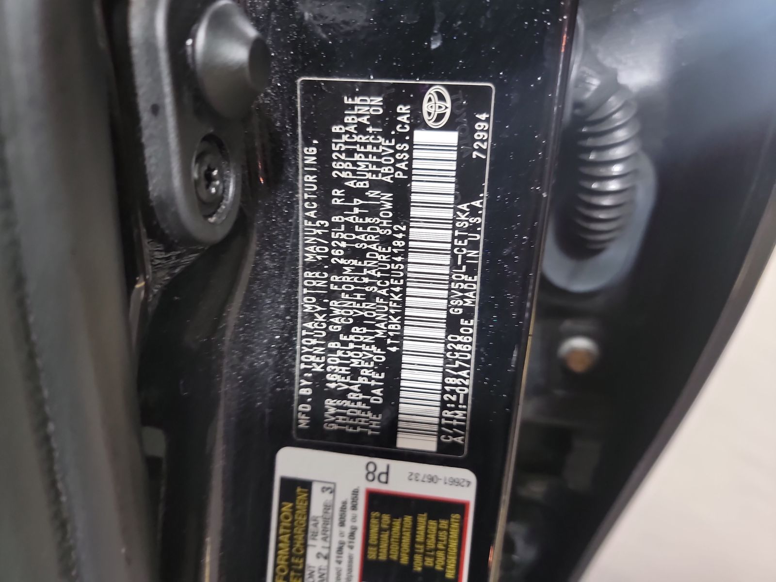 2014 Toyota Camry SE FWD