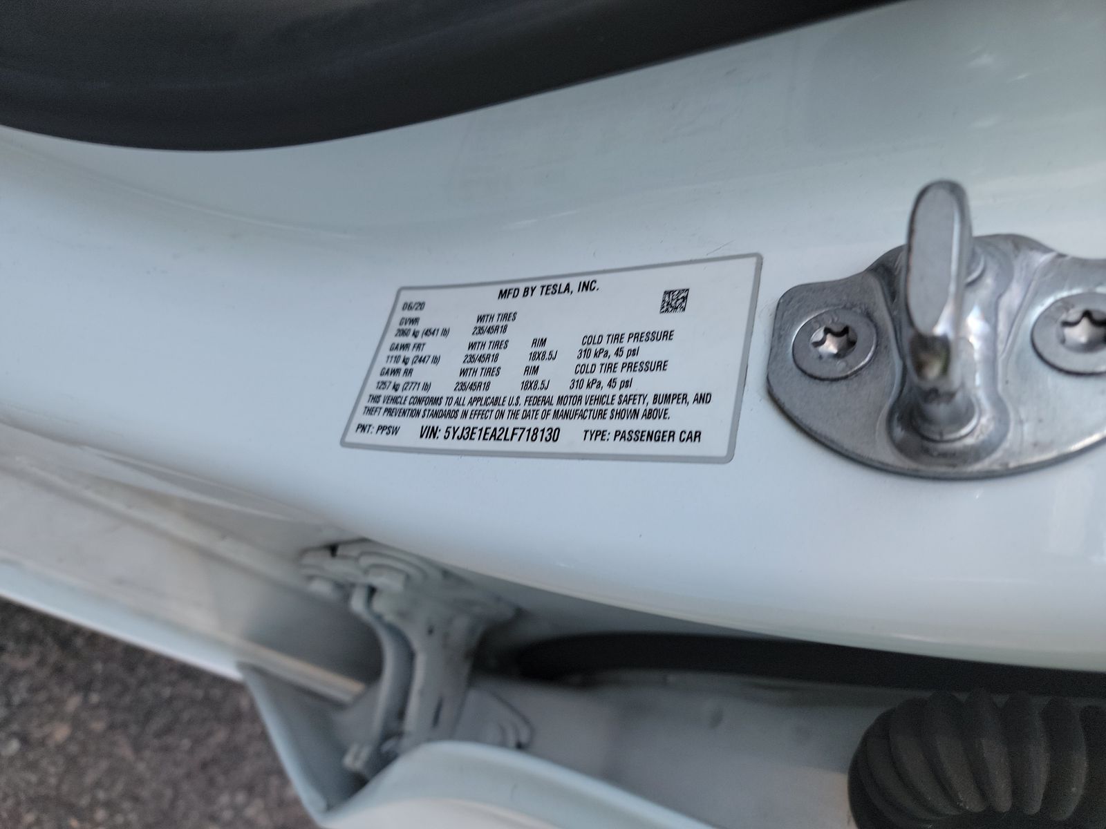 2020 Tesla Model 3 STD PLUS RWD