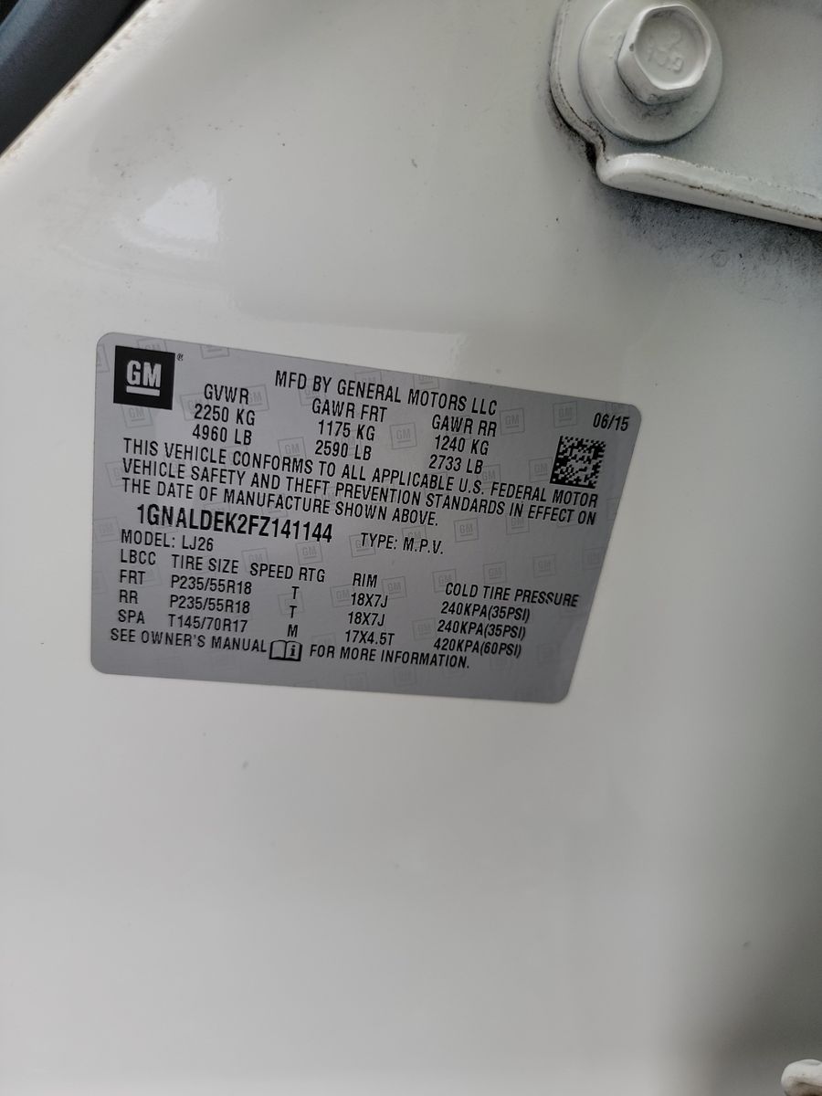 2015 Chevrolet Equinox LTZ FWD