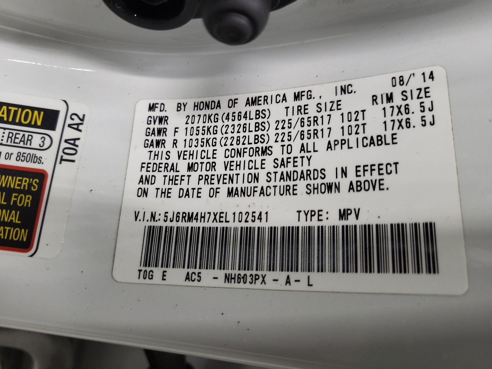 2014 Honda CR-V EX-L AWD
