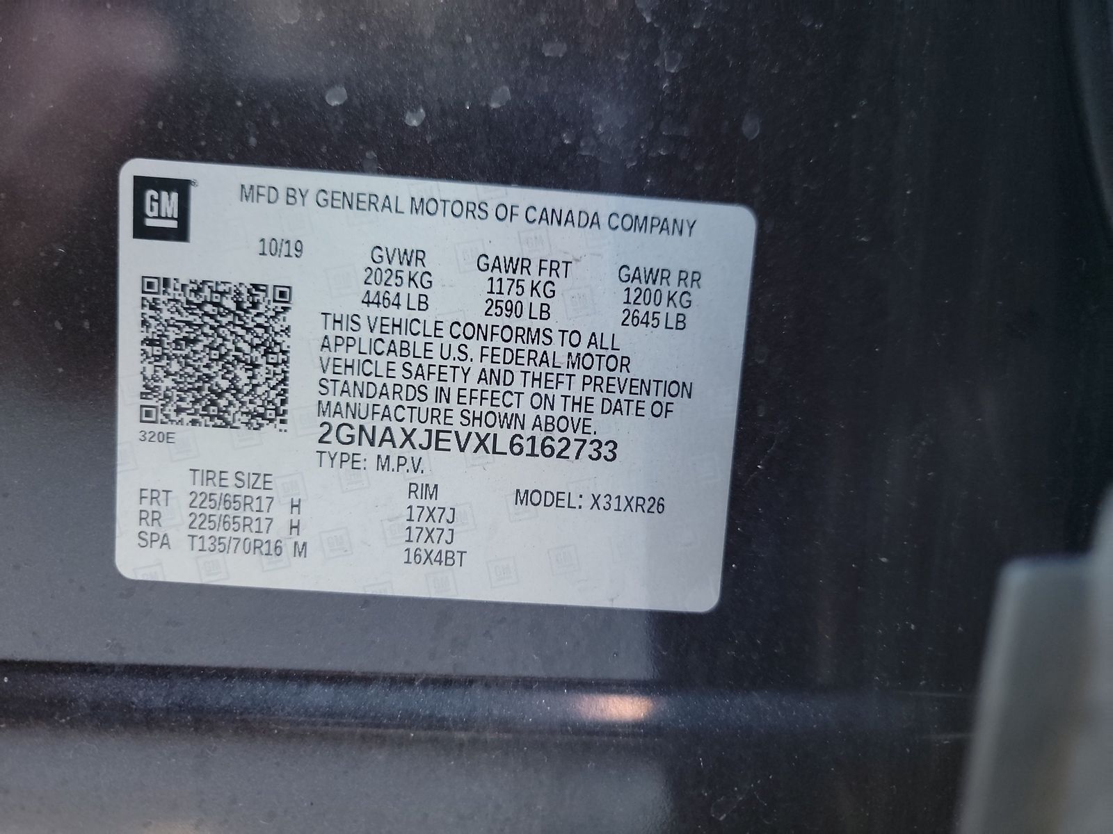 2020 Chevrolet Equinox LT FWD