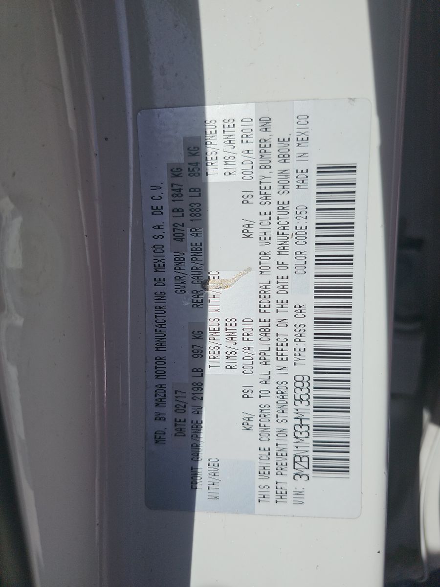 2017 MAZDA MAZDA3 GRAND TOUR FWD