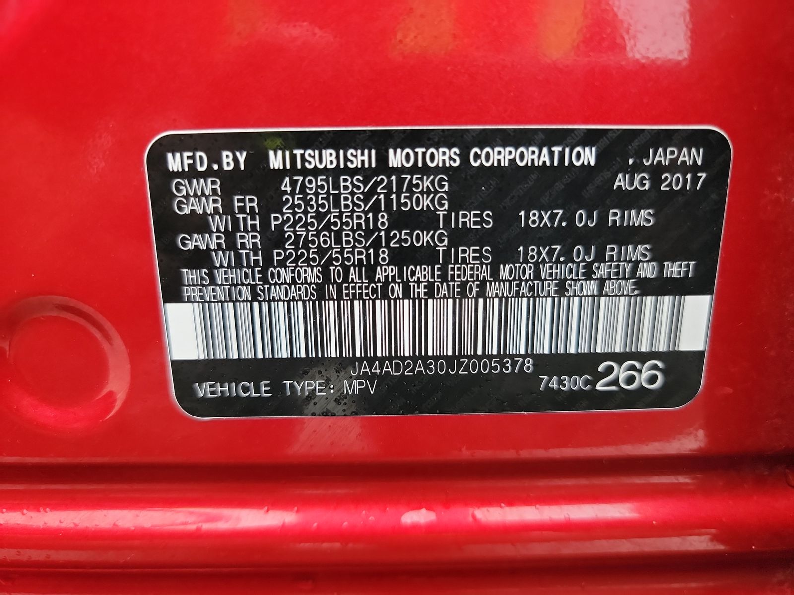 2018 Mitsubishi Outlander ES FWD