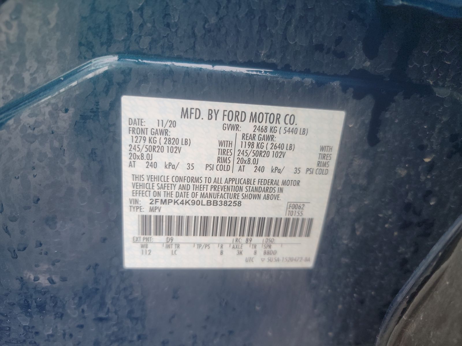 2020 Ford Edge TITANIUM AWD