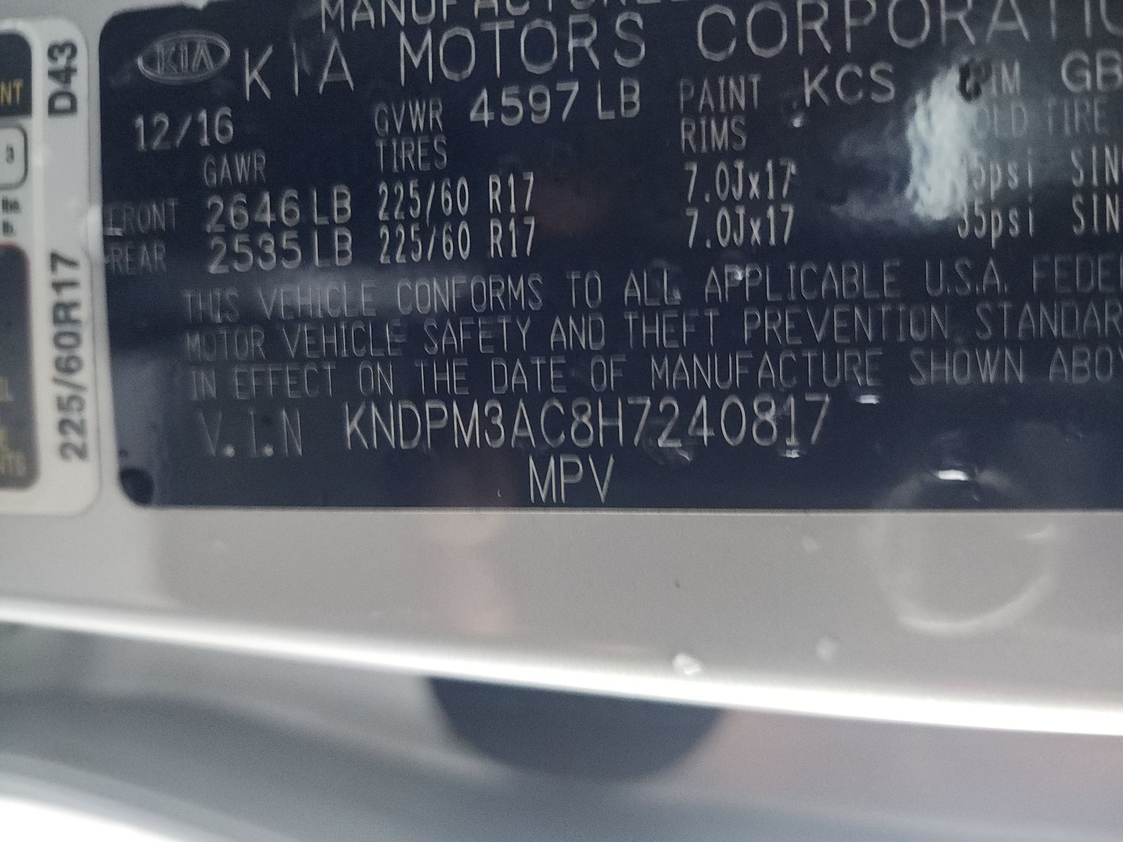 2017 Kia Sportage LX FWD