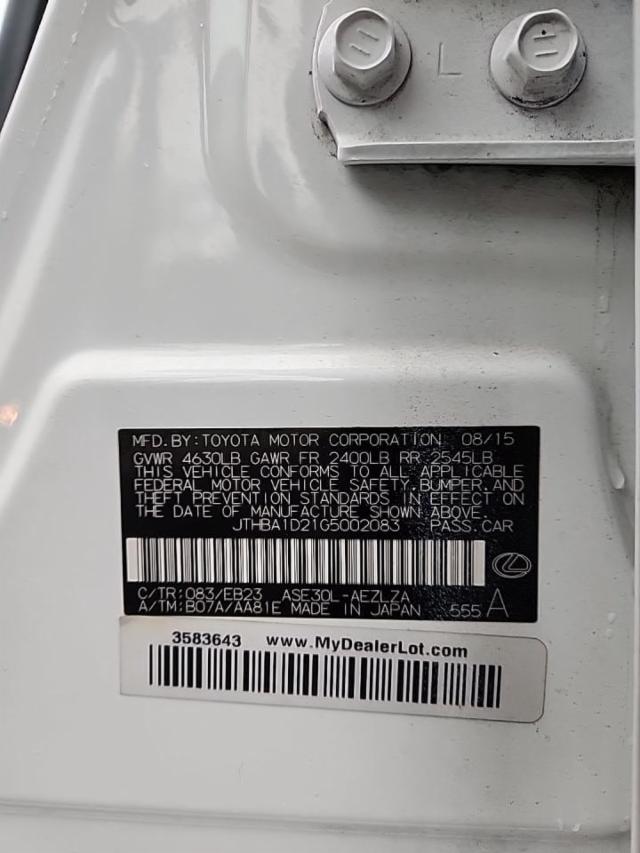 2016 Lexus IS Base RWD