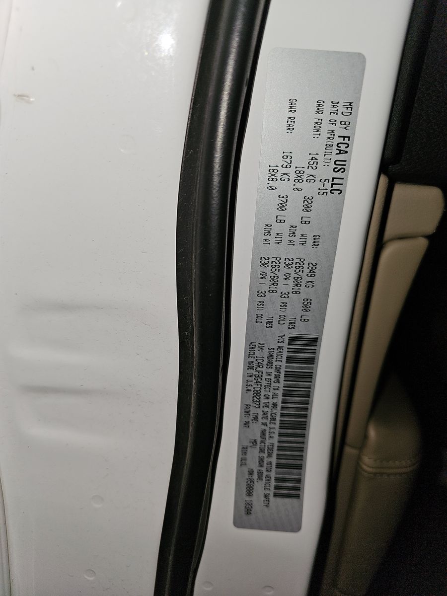 2015 Jeep Grand Cherokee LIMITED AWD