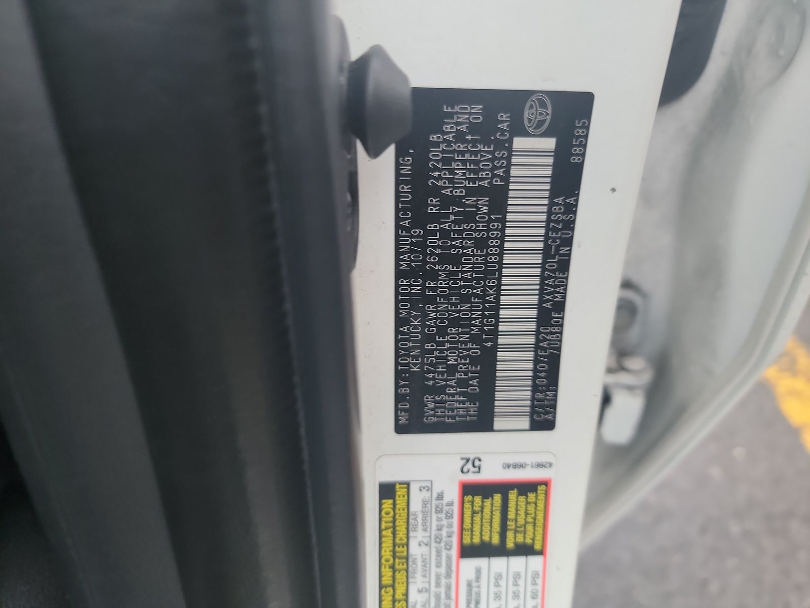 2020 Toyota Camry SE FWD