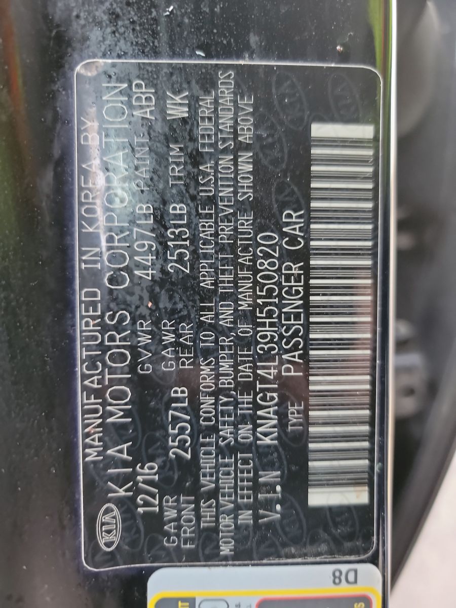 2017 Kia Optima LX FWD