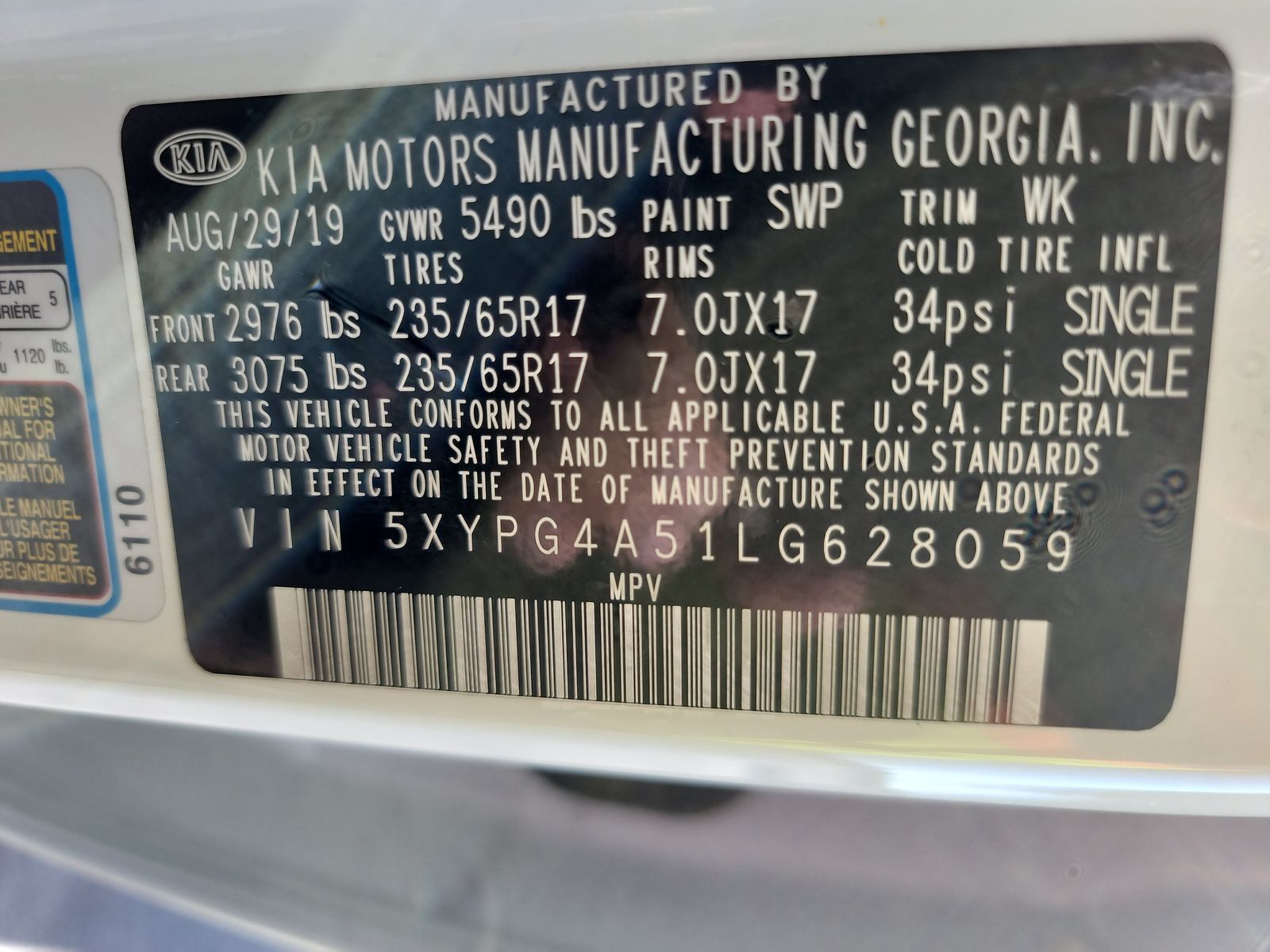 2020 Kia Sorento LX V6 FWD