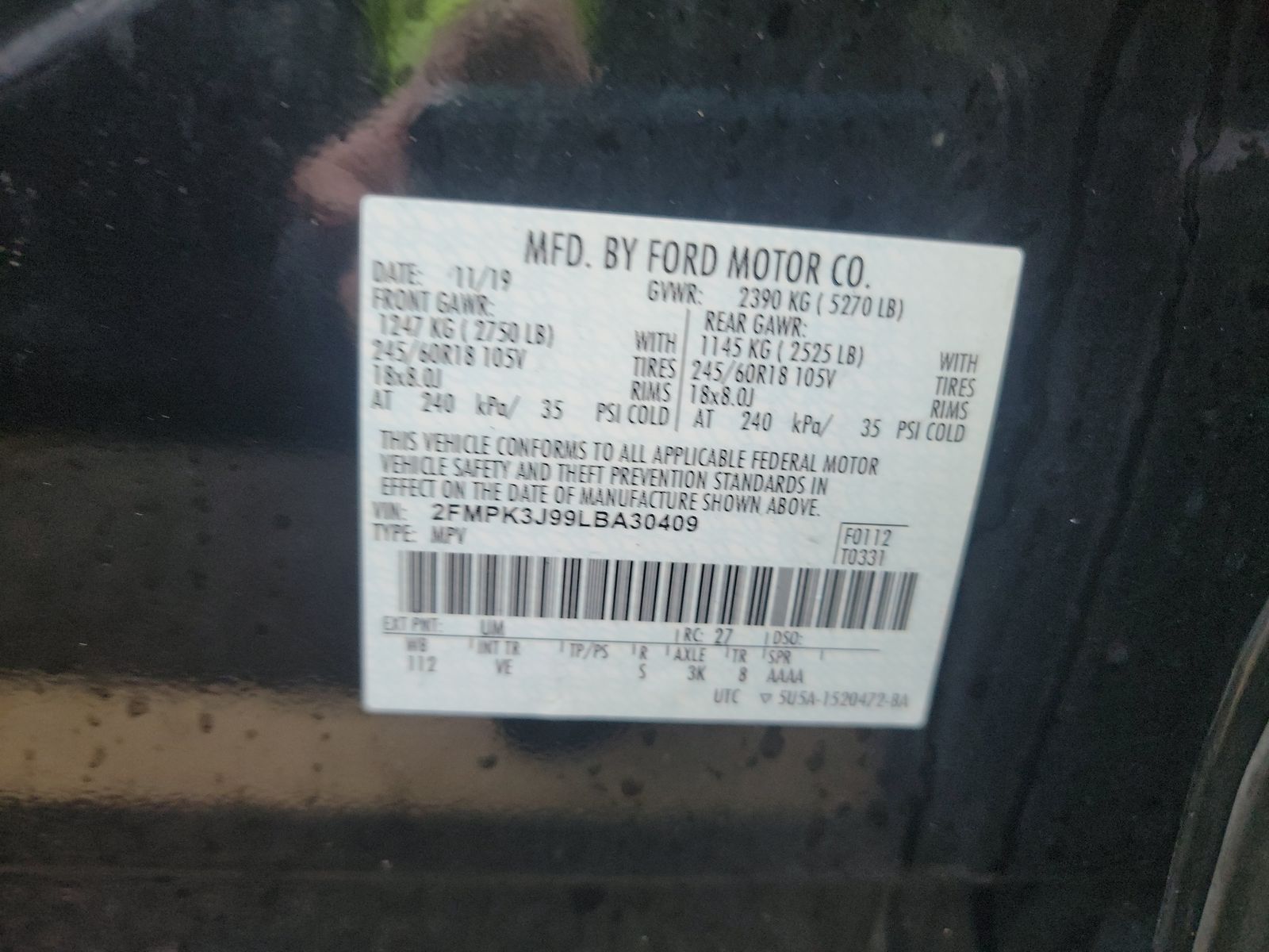 2020 Ford Edge SEL FWD