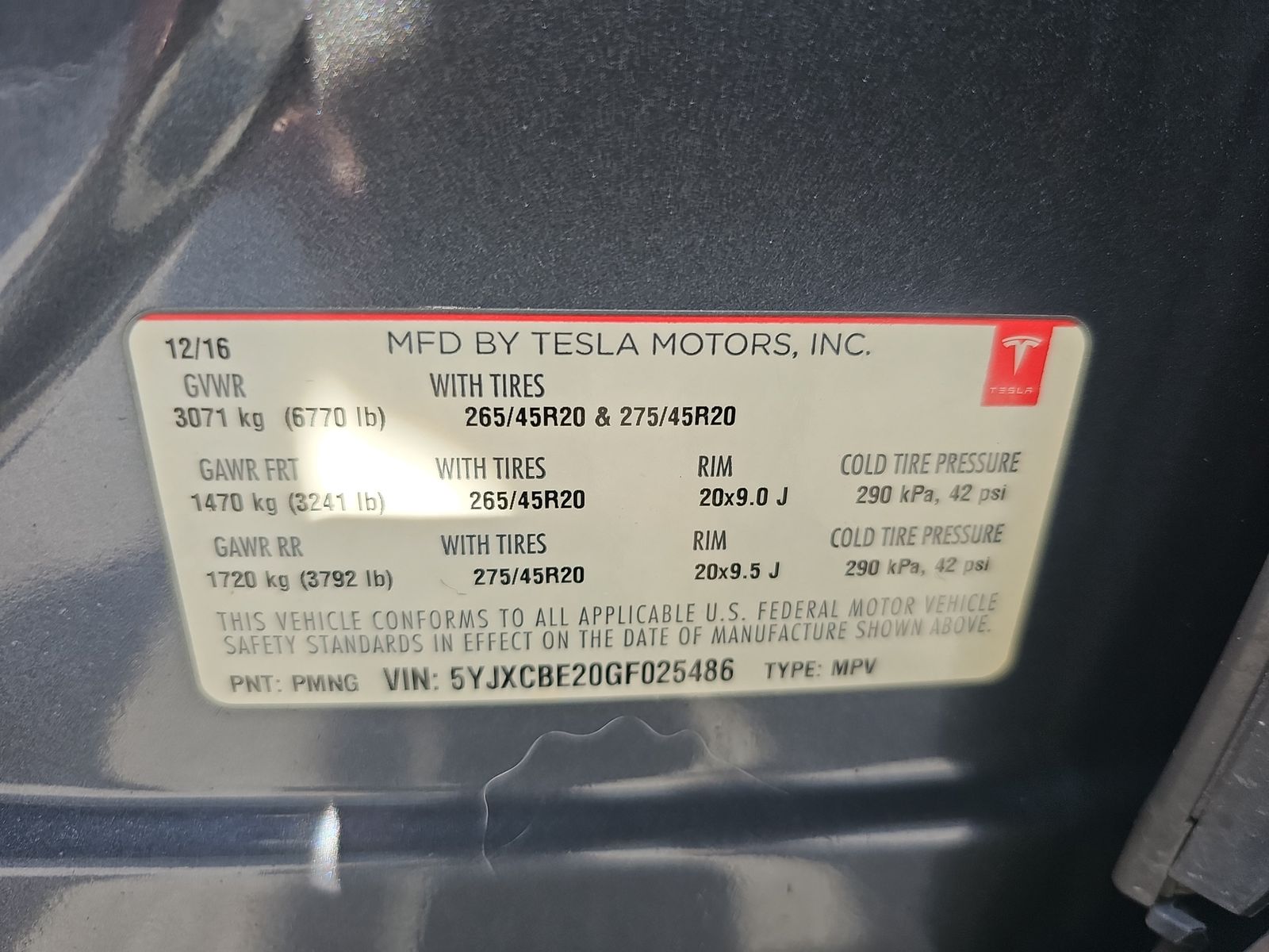2016 Tesla Model X 90D AWD