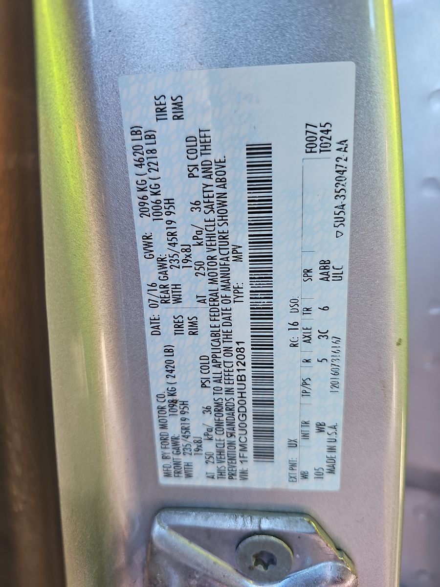 2017 Ford Escape SE FWD