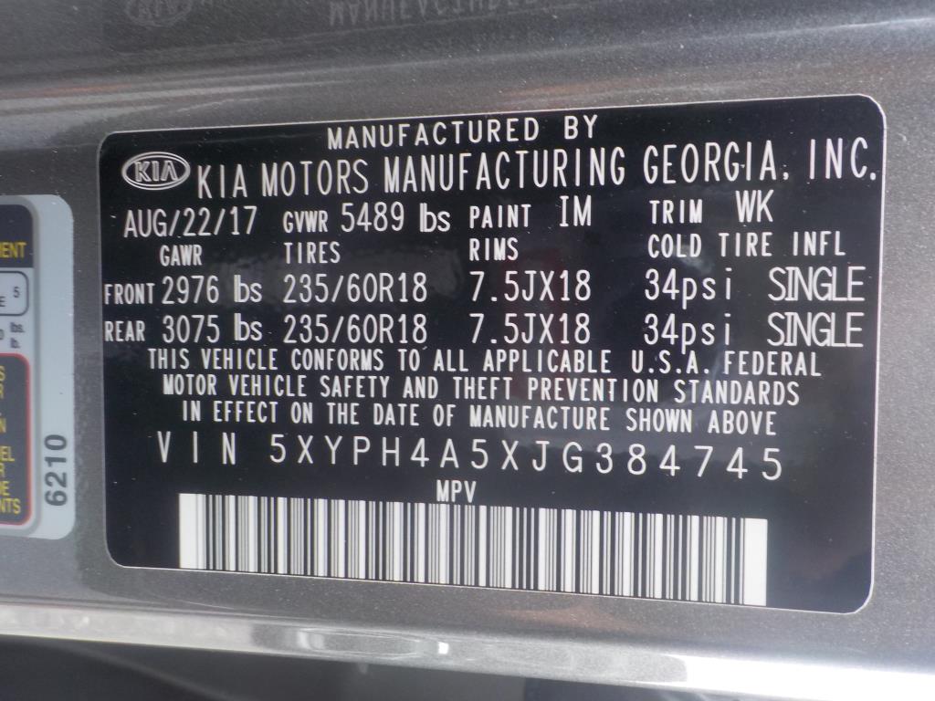 2018 Kia Sorento EX V6 FWD