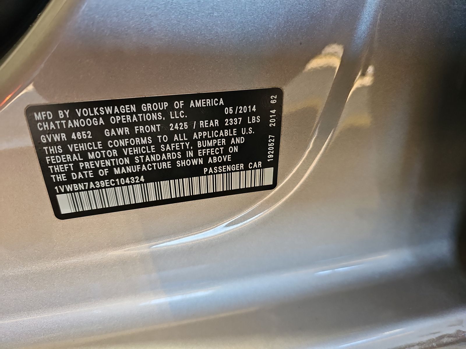 2014 Volkswagen Passat TDI SE FWD