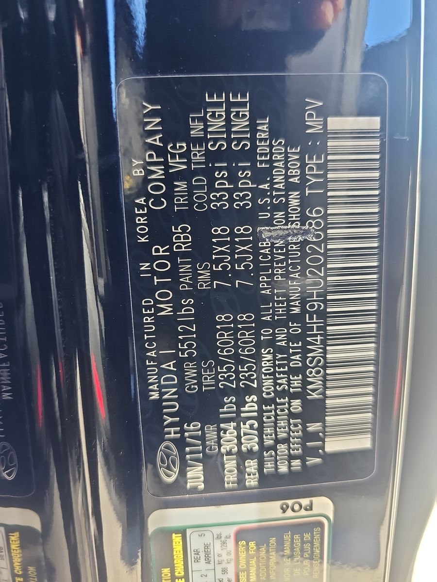 2017 Hyundai Santa Fe SE FWD
