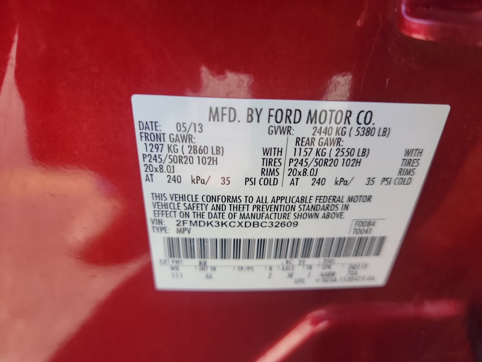 2013 Ford Edge Limited FWD