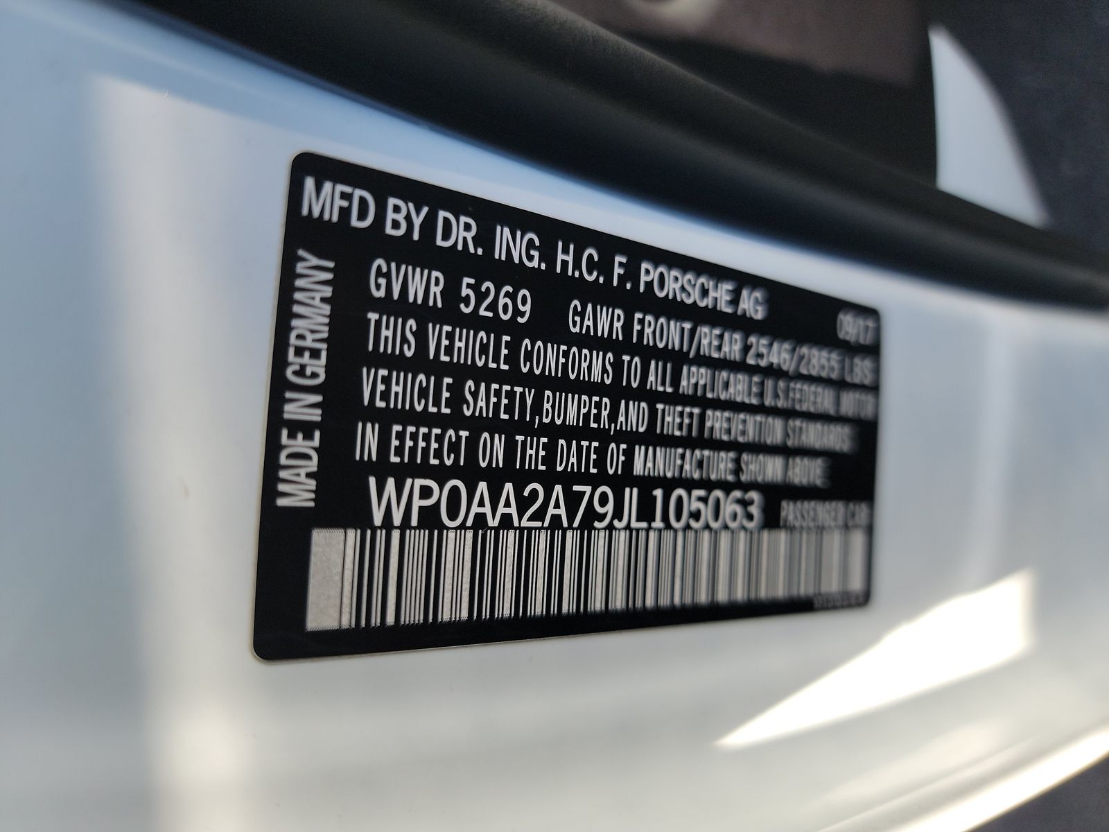 2018 Porsche Panamera 2 RWD