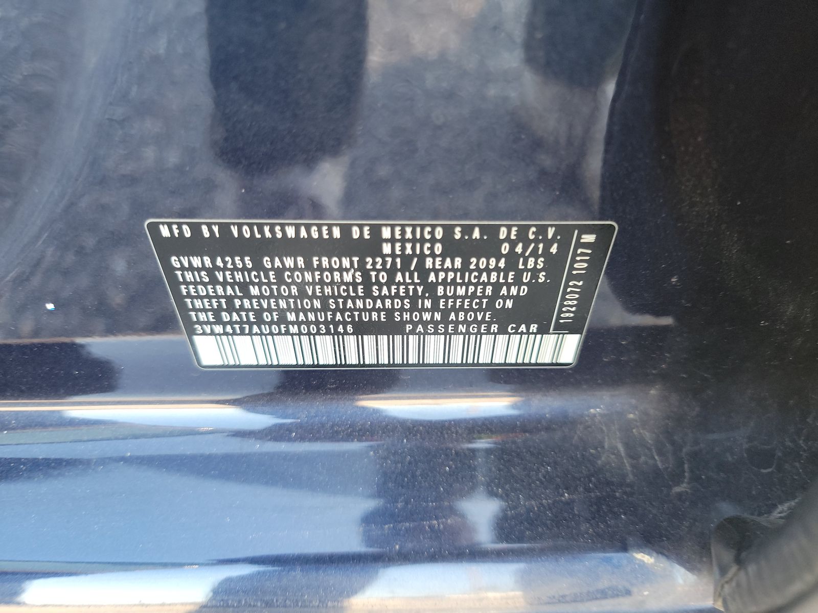 2015 Volkswagen Golf S FWD