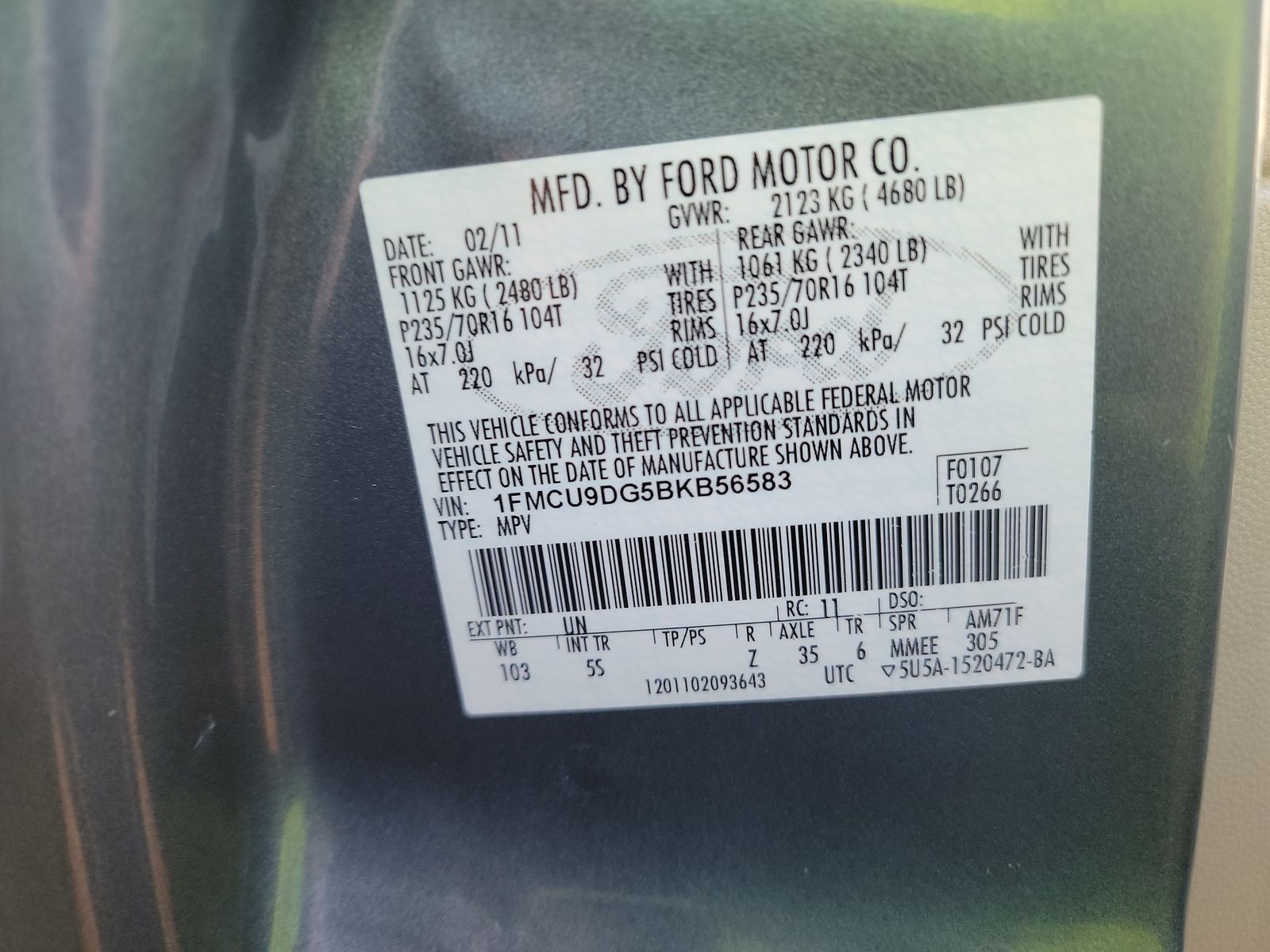 2011 Ford Escape XLT AWD