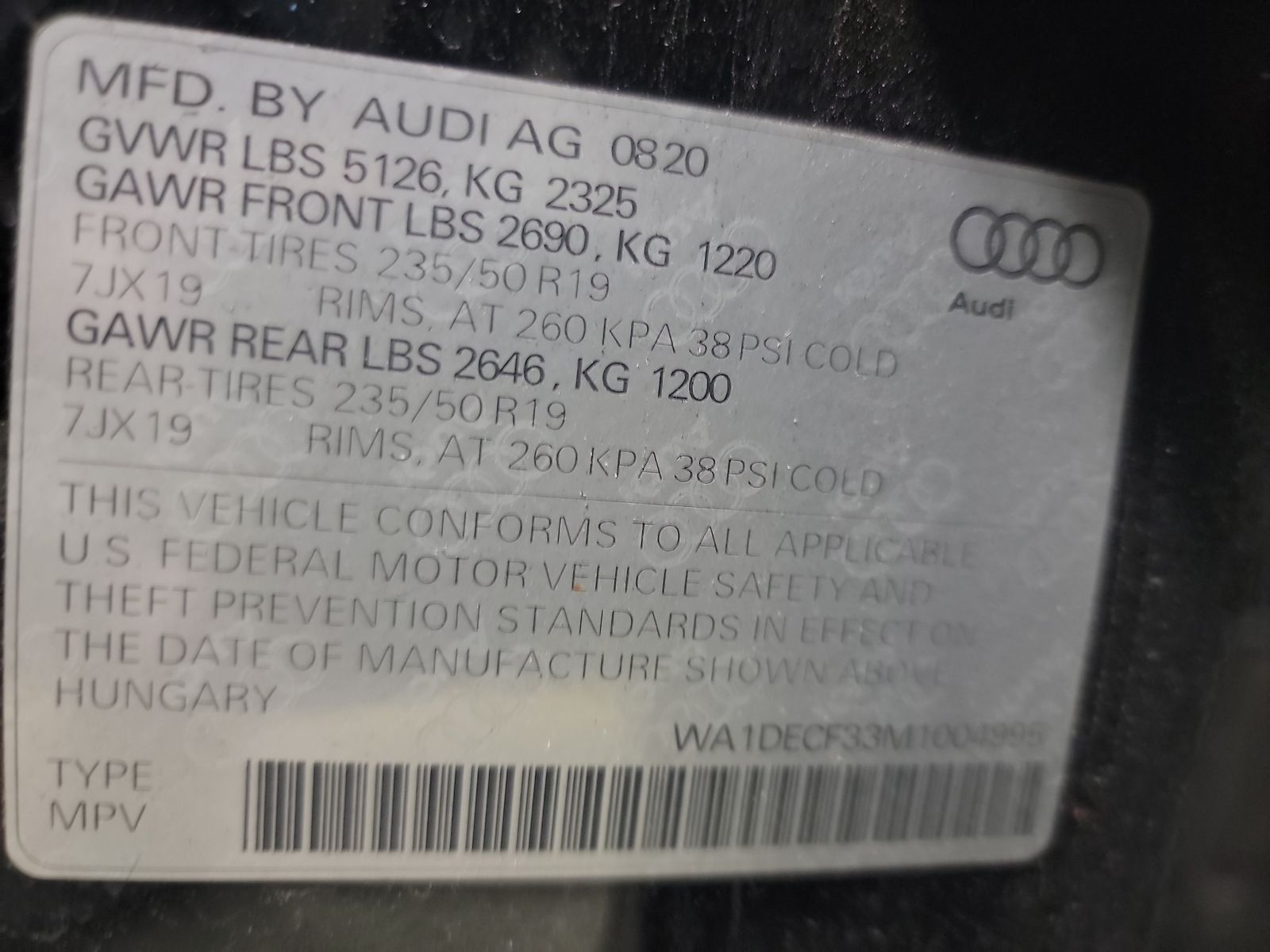 2021 Audi Q3 S LINE PRM AWD